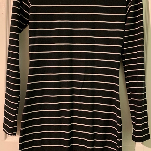 Black Striped Dress - Picture 2 of 4